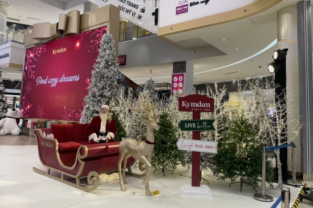 Không khí mua sắm sôi động, nhiều sắc màu dịp Noel 2025