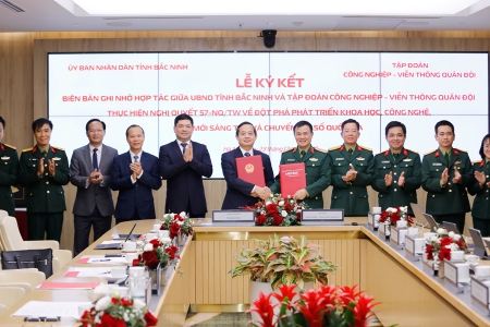 Bắc Ninh thúc đẩy hợp tác phát triển khoa học, công nghệ, đổi mới sáng tạo với Tập đoàn Viettel