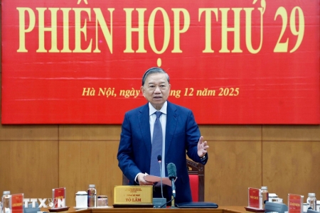 Phiên họp thứ 29 của Ban Chỉ đạo Trung ương về Phòng, chống tham nhũng, lãng phí, tiêu cực