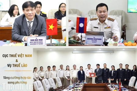 Việt Nam và Lào thắt chặt hợp tác chia sẻ kinh nghiệm "số hóa" và hiện đại hóa quản lý thuế