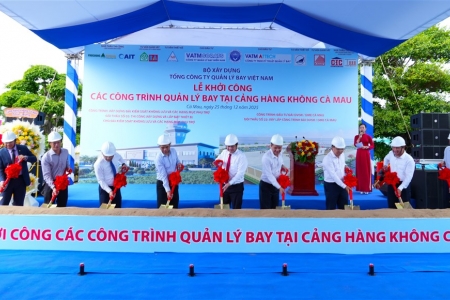 Khởi công các công trình quản lý bay tại Cảng Hàng không Cà Mau