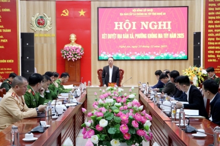 Nghệ An công nhận 32 xã đạt chuẩn “địa bàn không ma túy” năm 2025