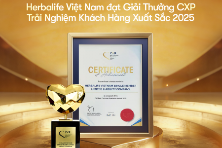 Herbalife Việt Nam đạt giải thưởng khu vực “CXP Trải nghiệm khách hàng xuất sắc” năm 2025