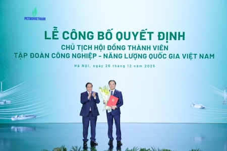 Đồng chí Lê Ngọc Sơn giữ chức vụ Chủ tịch Hội đồng Thành viên Petrovietnam
