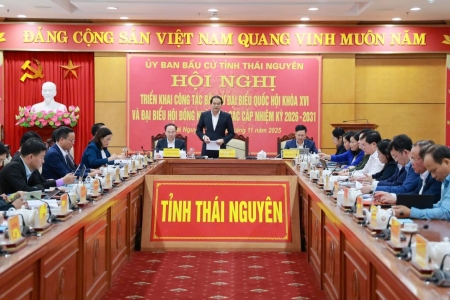 Thái Nguyên có 5 đơn vị bầu cử đại biểu Quốc hội và 29 đơn vị bầu cử đại biểu HĐND tỉnh nhiệm kỳ 2026 - 2031