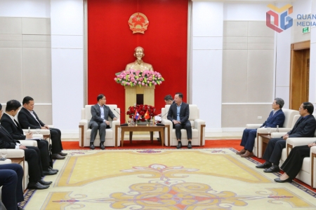Lãnh đạo tỉnh Quảng Ninh tiếp xã giao đoàn công tác Văn phòng Phủ Thủ tướng Lào