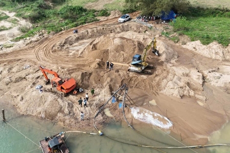 Quảng Trị: Phát hiện vụ khai thác khoáng sản trái phép ước tính hơn 1 tỷ đồng