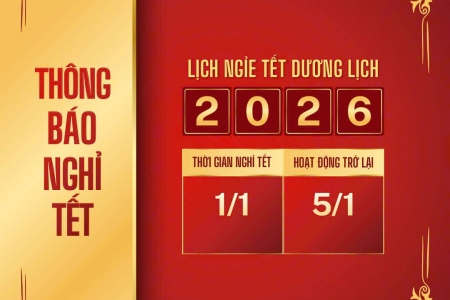 Tây Ninh thông báo về việc nghỉ lễ và treo cờ Tổ quốc Tết Dương lịch năm 2026