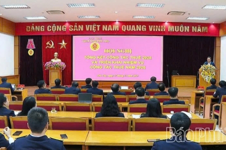 Phú Thọ tổng kết công tác thuế năm 2025, triển khai nhiệm vụ năm 2026