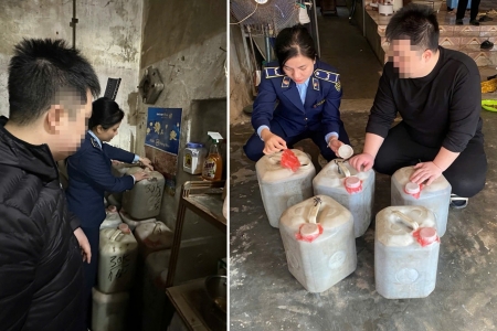 Tuyên Quang: Phát hiện và buộc tiêu hủy 200 lít nước mắm không rõ nguồn gốc xuất xứ