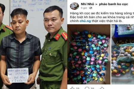 Cần Thơ: Bắt quả tang hai đối tượng mua bán linh kiện vũ khí và pháo nổ qua mạng xã hội