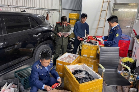 Ninh Bình phát hiện, tiêu hủy hơn 700 kg thực phẩm không rõ nguồn gốc