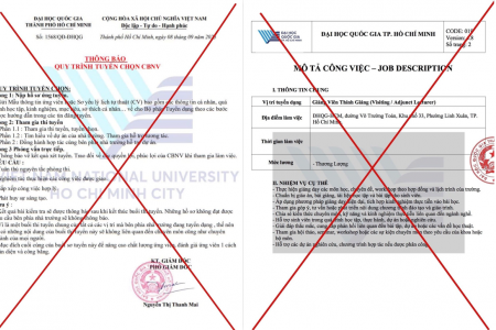 Đại học Quốc gia TP. HCM cảnh báo chiêu mạo danh tuyển dụng và kêu gọi từ thiện