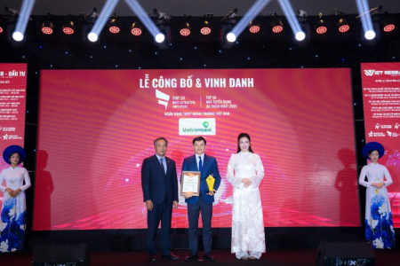 Vietcombank dẫn đầu danh sách nhà tuyển dụng được ưa thích và nơi làm việc tốt nhất