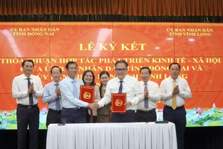 Đồng Nai và Vĩnh Long tăng cường liên kết chiến lược phát triển kinh tế - xã hội