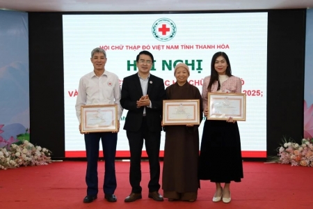 Hội Chữ thập đỏ tỉnh Thanh Hóa tổ chức hội nghị tổng kết công tác hội năm 2025
