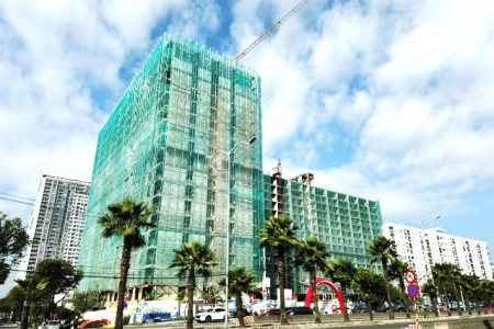 Đà Nẵng: Cất nóc 2 khối nhà ở xã hội thuộc dự án Chung cư xã hội An Trung 2