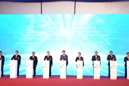 Khởi công dự án xây dựng cơ sở đào tạo Học viện Ngân hàng tại Khu Đại học Nam Cao