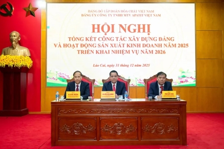 Công TNHH MTV Apatit Việt Nam tổng kết công tác năm 2025, triển khai nhiệm vụ năm 2026