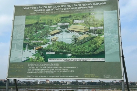 Thanh Hóa gia hạn dự án bảo tồn di tích Khu căn cứ khởi nghĩa Ba Đình