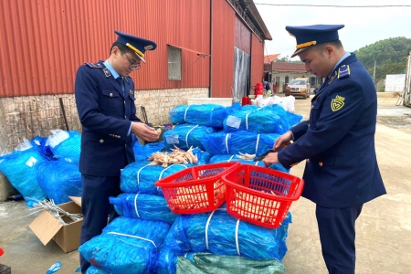 Lạng Sơn: Thu giữ 800 kg chân gà không rõ nguồn gốc