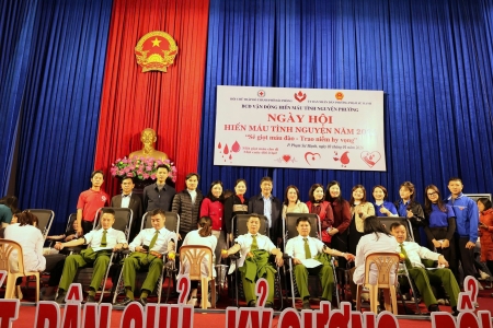 Ngày hội hiến máu tình nguyện phường Phạm Sư Mạnh
