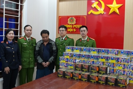Nghệ An: Triệt phá 3 vụ buôn bán, tàng trữ pháo nổ, thu giữ gần 350kg tang vật