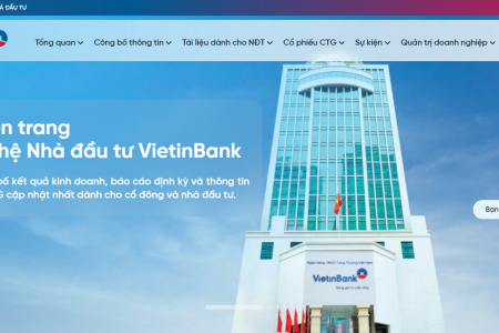 VietinBank ra mắt website Quan hệ Nhà đầu tư mới