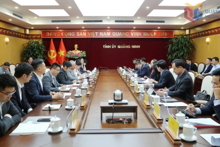 Thường trực Tỉnh ủy Quảng Ninh làm việc với Tập đoàn xây dựng Thái Bình Dương