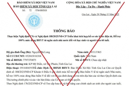 Gia Lai cảnh báo thủ đoạn giả mạo bảo hiểm xã hội gọi điện, lừa đảo chiếm đoạt tài sản