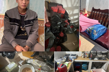 Hải Phòng: Bắt quả tang đối tượng sản xuất, tàng trữ pháo trái phép khối lượng lớn