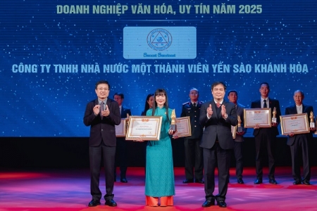 Yến sào Khánh Hòa: TOP 20 doanh nghiệp văn hóa, uy tín năm 2025