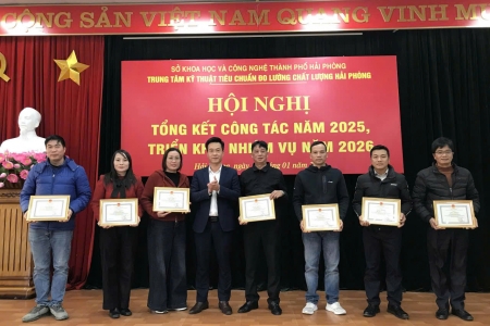 Trung tâm Kỹ thuật Tiêu chuẩn Đo lường Chất lượng Hải Phòng tổng kết công tác năm 2025, triển khai nhiệm vụ năm 2026