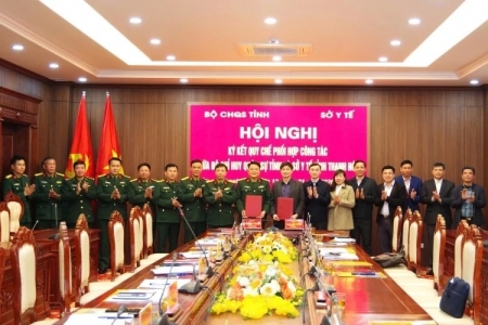 Thanh Hóa: Bộ Chỉ huy Quân sự tỉnh và Sở Y tế ký kết quy chế phối hợp công tác