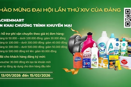 Vinachemmart triển khai chương trình khuyến mại chào mừng Đại hội lần thứ XIV của Đảng