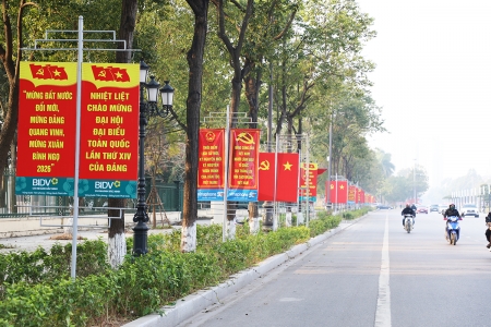 Bắc Ninh tưng bừng cờ, hoa chào mừng Đại hội lần thứ XIV của Đảng
