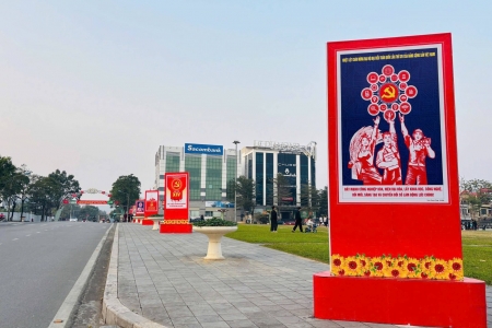 Lào Cai rực rỡ cờ hoa chào mừng Đại hội đại biểu toàn quốc lần thứ XIV của Đảng