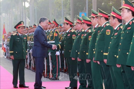 Tổng Bí thư Tô Lâm: Đổi mới, hoàn thiện phương thức bảo đảm hậu cần, kỹ thuật trong tình hình mới