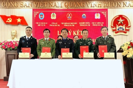 Quảng Trị: Ký kết Quy chế phối hợp tiếp nhận, giải quyết tin báo tội phạm, khiếu nại, tố cáo