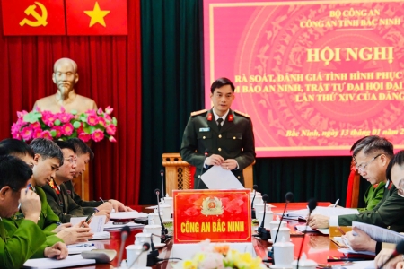 Bắc Ninh: Rà soát công tác bảo đảm an ninh, trật tự Đại hội lần thứ XIV của Đảng