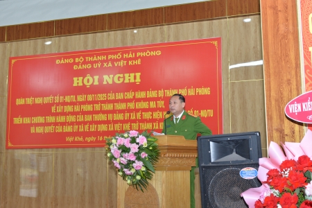 Xã Việt Khê quyết tâm thực hiện mục tiêu "Xã không ma túy"