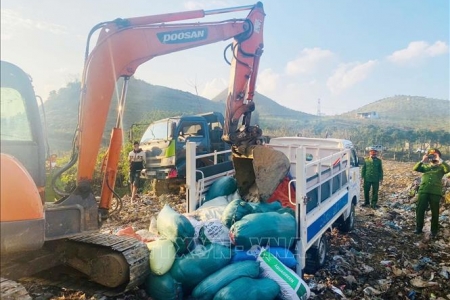 Sơn La: Tiêu hủy 1,3 tấn nội tạng động vật không rõ nguồn gốc