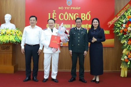 Công bố quyết định bổ nhiệm Trưởng Thi hành án dân sự tỉnh Hà Tĩnh