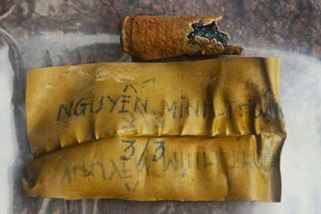 Quảng Trị: Phát hiện thêm hài cốt liệt sỹ có di vật mang tên Nguyễn Minh Thuận