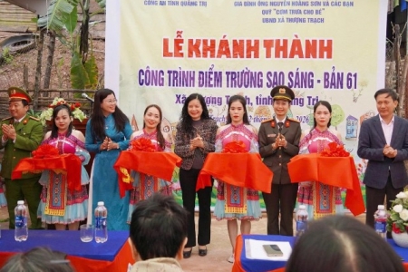 Quảng Trị khánh thành hai điểm trường mầm non tại xã Thượng Trạch, tiếp sức trẻ em vùng biên