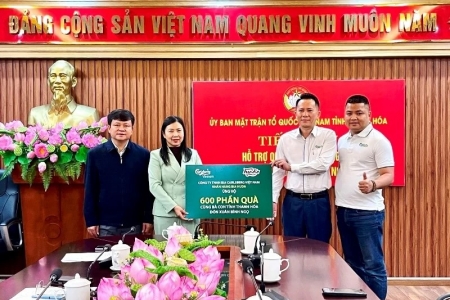 Carlsberg Việt Nam trao 600 phần quà Tết cho các hộ có hoàn cảnh khó khăn tại Thanh Hóa