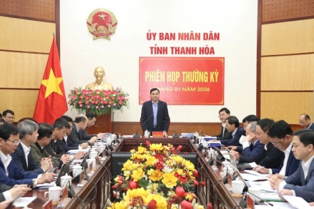 Thanh Hóa: Phiên họp thường kỳ tháng 1/2026 đánh giá tình hình kinh tế - xã hội