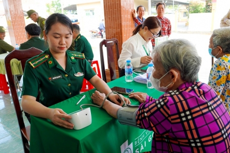 Ấm áp nghĩa tình “Xuân Biên phòng trao gửi yêu thương” nơi biên giới Mỹ Quý