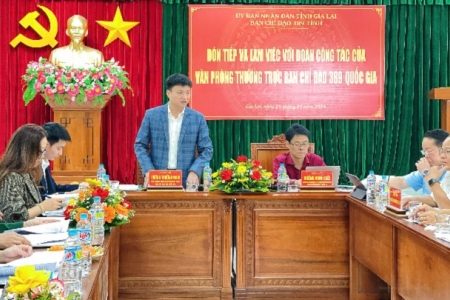 Ban Chỉ đạo 389 Quốc gia làm việc tại tỉnh Gia Lai