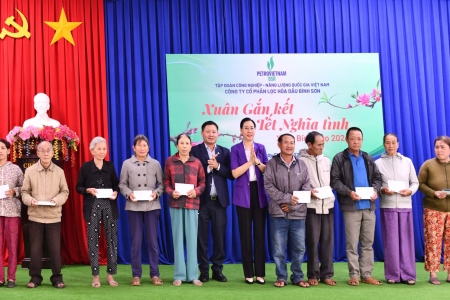 BSR lan tỏa chương trình “Petrovietnam: Xuân Gắn kết, Tết Nghĩa tình” tại Quảng Ngãi